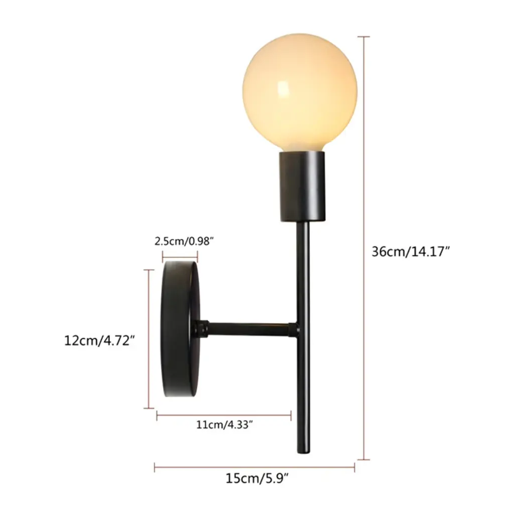 Luminária de parede Lúmen com bocal E27